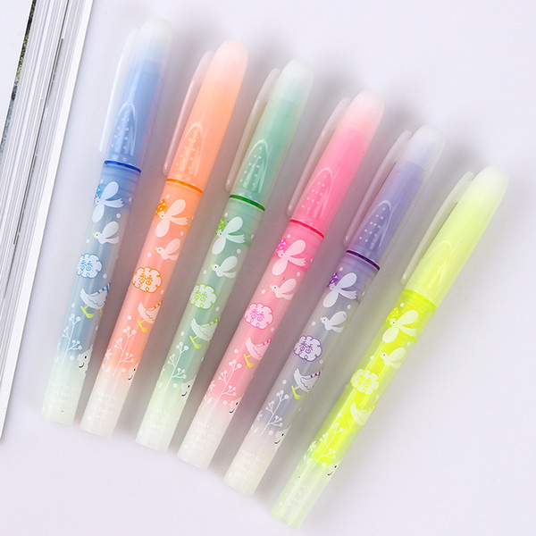 Markers lovely Candy Color Highlighters Markers Pen Gift stationery students