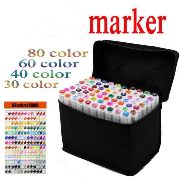 Art mark pen 168 color Alcohol Marker pen soluble pen cartoon graffiti art copic sketch markers for designers TOUCHFIVE markers pen