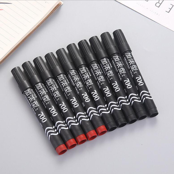 Loose packing selling lots red and black addable oil ink marking pens office used standard marker company supplies cheap price