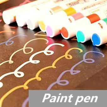 8 Pcs/Lot Paint Pen Marker Highlighter Pen for Album Foto Scrapbooking Liquid Chalk Pen Novelty Stationary School Supplies