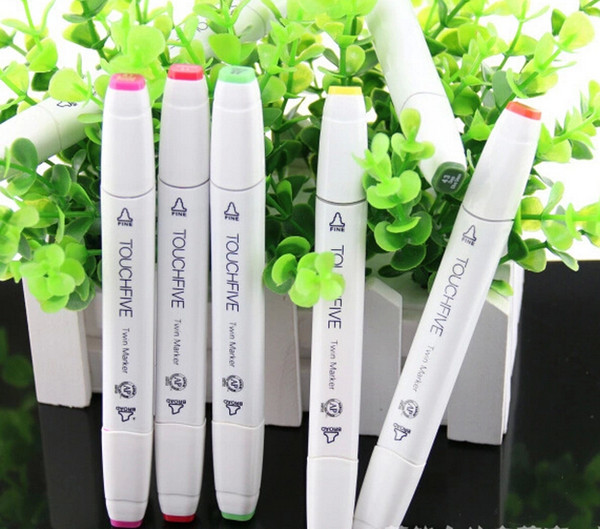 Art Marker Pen Five Generation 5 Highlighter Alcohol Oily Mark Pen Professional Class Special Drawing Painting 168 Color Set + Free Bags