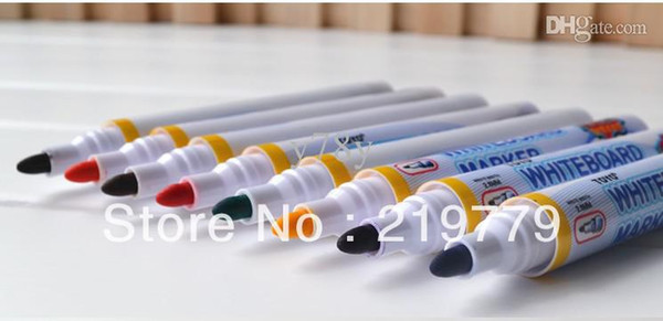 Wholesale-2.8mm High Quality Whiteboard Marker White Board Pen Dry Erase Marker 8 color mixed