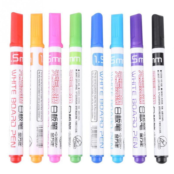 8pcs White Board Markers Colored Non-toxic Erasable Whiteboard Marker Whiteboard Pen For Kids Graffiti Painting Drawing Pen