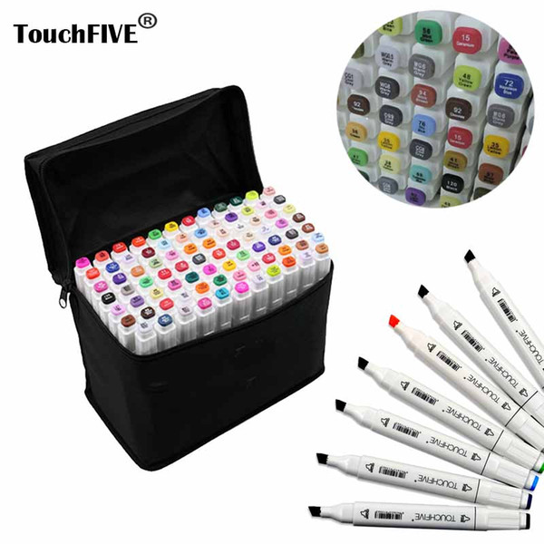 Touchfive Painting Art Mark Pen Alcohol Marker Pen Cartoon Graffiti Sketch Markers touch twin Drawing manga art supplies