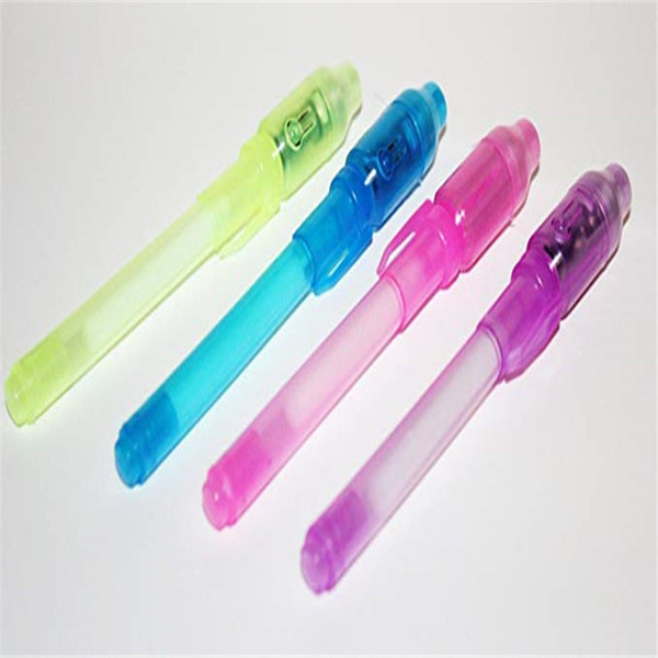 Invisible Ink Pen and Black Light 4 Pack Invisible Ink Pen with Built in UV Light Magic Marker Pen