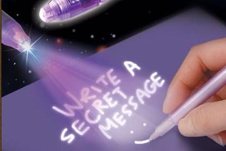 Magic Invisible Private Pen UV Pen UV Light Combo Secret Message Currency Checker invisible pen