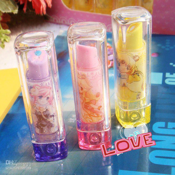 eraser, fancy, cartoon, TIZO 9037 Trumpet lipstick rubber, student, school, high quality, free shipp