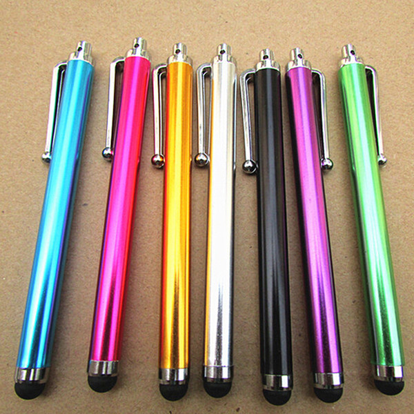 High Quality 50pcs/lot New Aluminum Metal Stylus Touch Screen Pen for Mobile Phone Tablet School Office Home Supplies