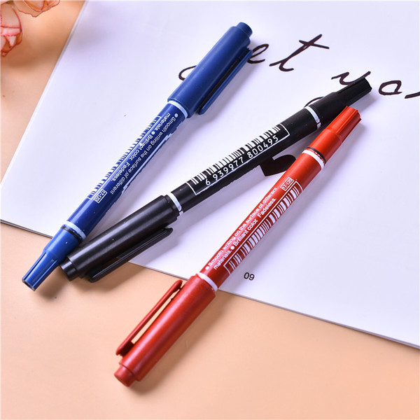 Small double-headed water-based notebook pen marking pen extremely fine non-fading CD-ROM