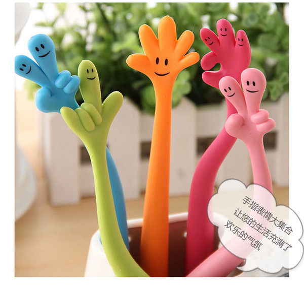 hot sale South Stationery Colorful finger Cartoon Pens Children's Toys Gifts pen 6 colors free shipping