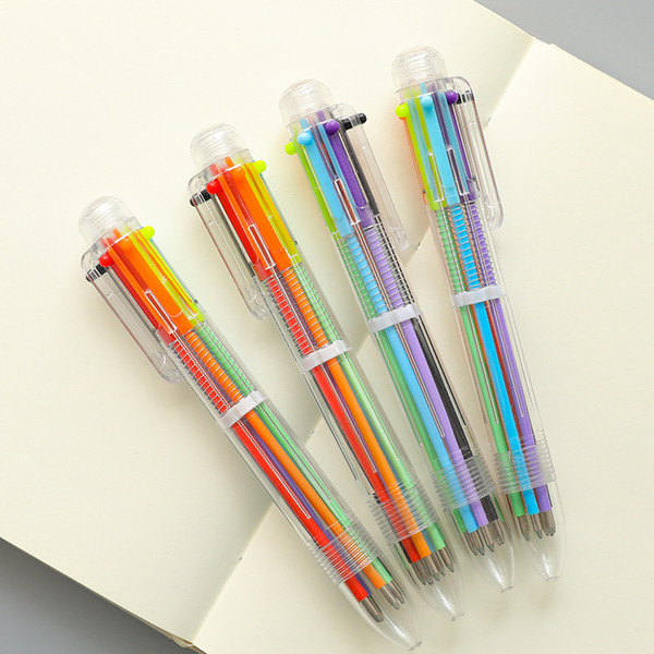 2018 Lovely 6 color creative delicate surprised personality multi-functional ball pen drawing birthday gift for children