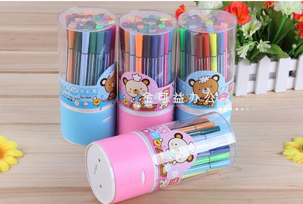 Wholesale-Candife stationery supplies cute 36 colors watercolor pen for school student art drawing doodle prize 36 pcs/set Oulm wholesale