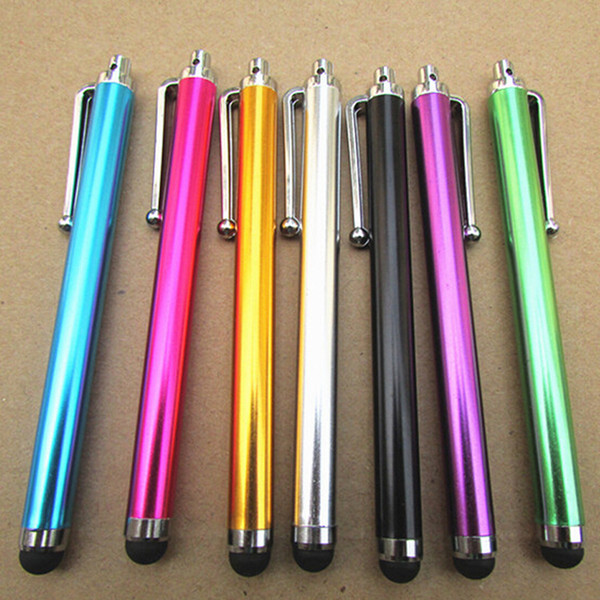 High Quality 50pcs/lot New Aluminum Metal Stylus Touch Screen Pen For Mobile Phone Tablet School Office Home Supplies Papelaria