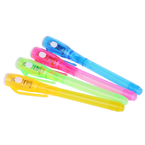 Magic Invisible Ink Pen Writing Secret Message Gadget With UV Light Stationery