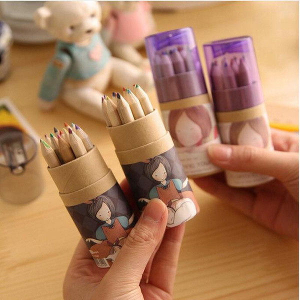 Secret Garden Coloring Pencils Enchanted Forest Painting Pens Colored Pencils Creative Writing Tools 12 colors Colouring Pencils