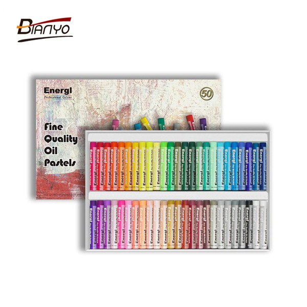 Wholesale-Bianyo oil pastels box set 50 Colors crayon and oil pastel Children's toys and gifts canetinha pastels wax crayons