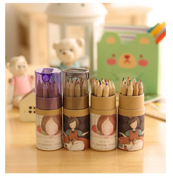 Secret Garden Coloring Pencils Enchanted Forest Painting Pens Creative Writing Tools 12 colors Colored Pencils wa3801