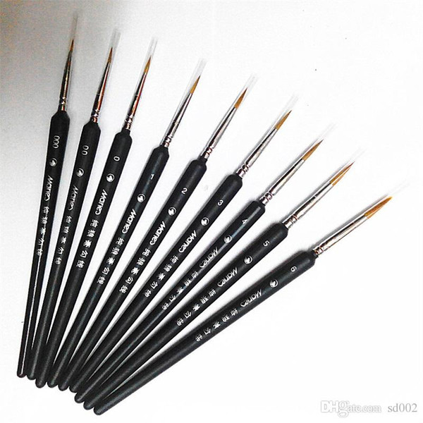 Oil Painting Brush Good Quality 7 Size Hook Line Pen Water Powder Drawing Brushes Art Supplies 1 7yx7 ii