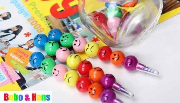 Children's stationery ,New cute Candied haws on a stick 7 colors Crayons / Korean Style / Promotion Gift /Wholesale, dandys