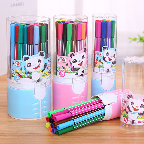 Student stationery wholesale 12 color water selection cartoon watercolor pen art brush