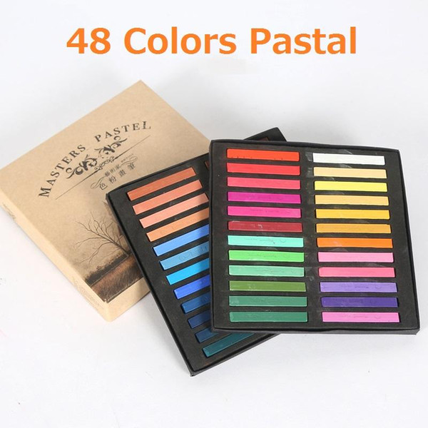 48 Color Marie's Watercolor Painting Crayons Chalk Water Color Paint Soft Pastel Art Drawing Set Stationery for Student