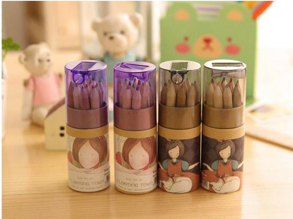 Secret Garden Coloring Pencils Enchanted Forest Painting Pens Colored Pencils Creative Writing Tools 12 colors Colouring Pencils