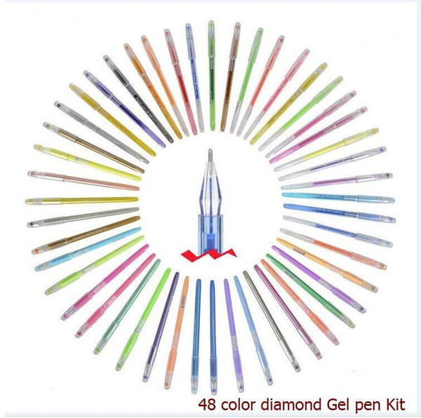 1 Box 48 Support New Novelty Candy Colors 48 Colored Gel Pen Colorful Gel Pen Set School Supplies Colored Gel Pens