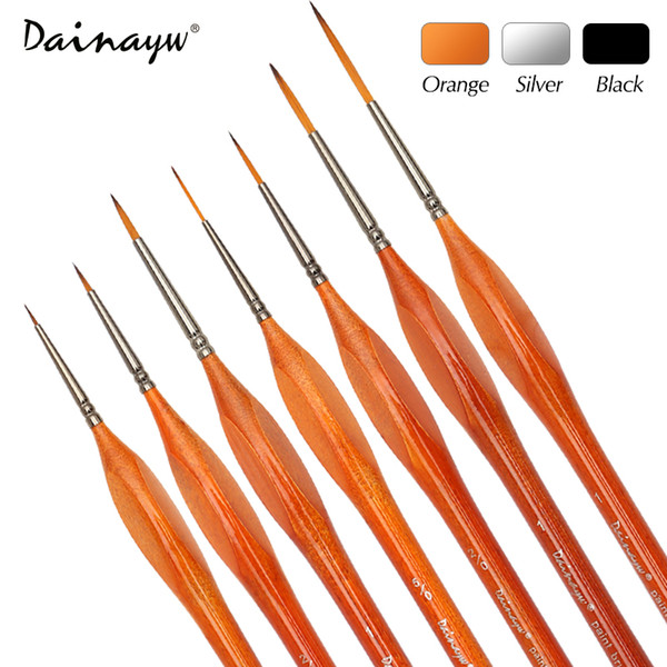 7Pcs Premium Quality Miniature Hook Line Pen Fine Watercolor Paint Brush Set For Drawing Gouache Oil Painting Brush Art Supplies