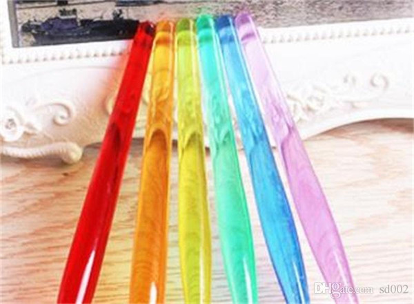 High Grade Paint Brush Multi Color Flexible Small Durable Craft Painting Pens Reusable Nail Brushes Handle Practical Eco Friendly 2 8xq cc