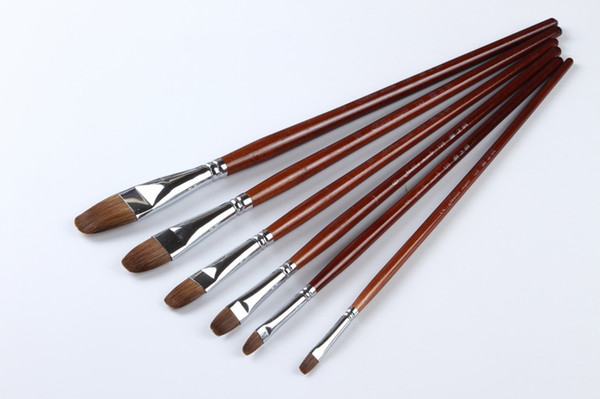 128 Professional Artist Oil Paint Brushes Sets 6Pcs/set Oil Paint Brushes Sets best popular oil artist paint brushes set art