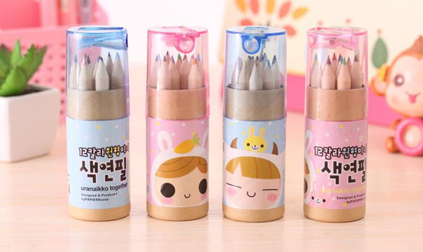 Free Shipping Manufacturer Lovely Constellation Girl 12 Color Small 9x0.7cm 36box/lot Mix Styles Pencil Drawing Pen PC003