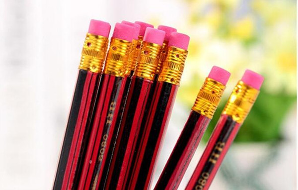 Drop Shipping Manufacturers Directly For The Fine Red And Black Rod Students 185X7MM 240pcs/lot Pencil PC008