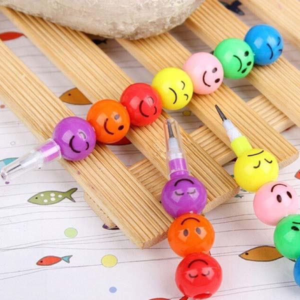 New 20pcs /Lot Smiley Pencils Creative Sugar-Coated Haws Stationery Pencil Kid Children School Office Supplies Prize Gift