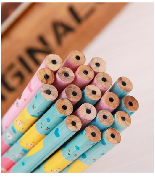 2018 Real Limited Material Escolar (200pcs/bundle) Pencil Hb Color Stationery Items Drawing Supplies Cute Pencils for School Basswood Office