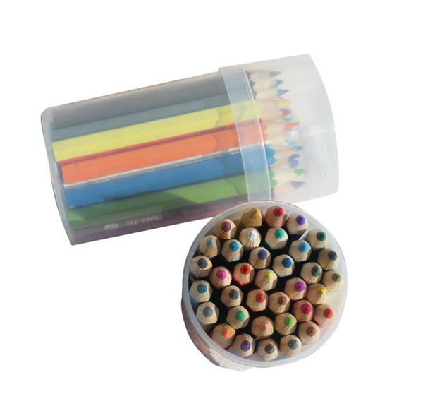 36Pcs/Pack Multi Color 8.8cm Pencils 36 Colors Pencils with Sharpener Cover Drawing Pencil for Art Tools Stationery