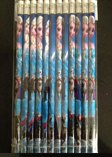 Free shipping Lot 60Pcs blue students pencil Stationery School supplies Christmas Gifts