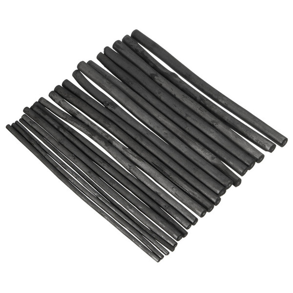 Wholesale- KiCute 20PCS Dark Black Pencils Sketch Drawing Oil Painting Charcoal Bar Stick Artist for Oil Painting Artist Art Supply