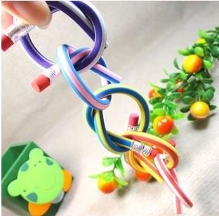 Colorful Flexible Bendy Pencils Popular Erasable Magic Soft Pencils Rubber Material 3B Hardness Nice Outlook Hot Sale