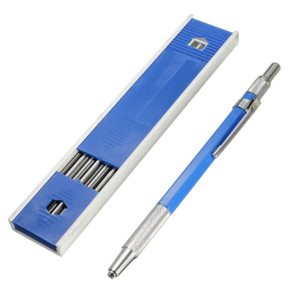 Best Promotion Good Quality 2.0 mm 2b Lead Holder Metal Mechanical Drafting Drawing Pencil With 12pcs Leads