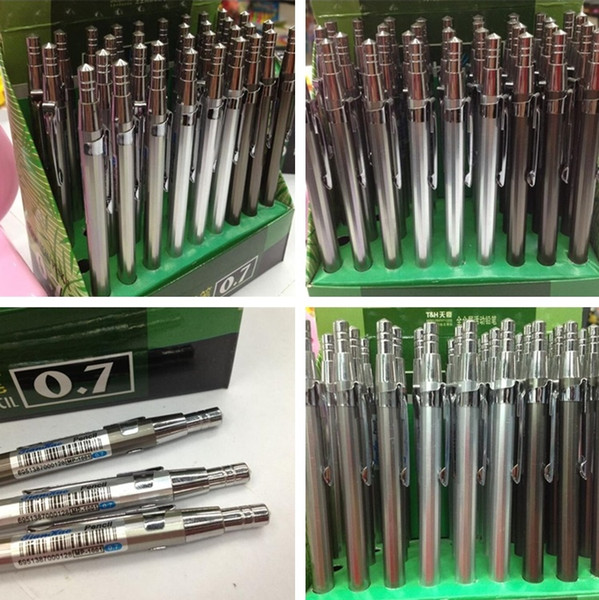 New Automatic pencil drawing single pencil 0.5mm/0.7mm metal art pencil Writing pens Gift I450