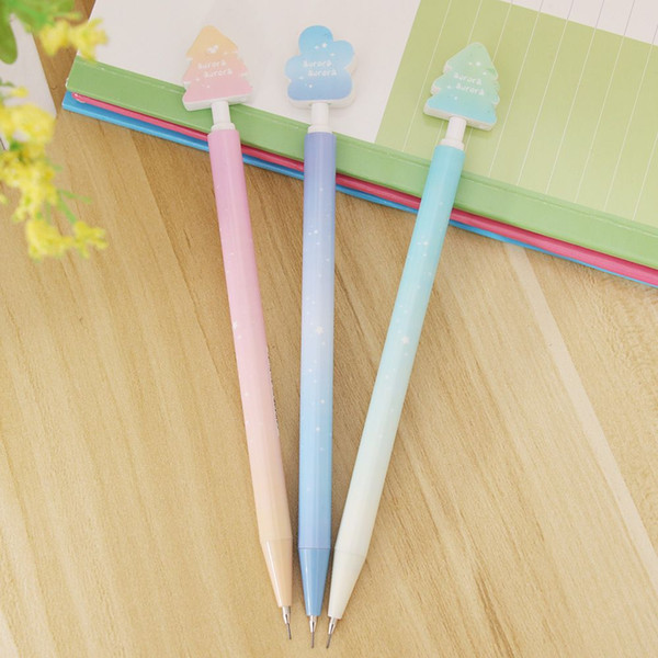 1PC Fashion Galaxy Star Sky Automatic Pencil 0.5 mm Students Stationery School Office Supplies Random Color