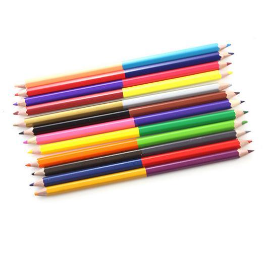 12pcs Double Head Jumbo Color Pencils lapis de colores Carpenter Colored Pencils for Marker Pencil Set Art Supplies