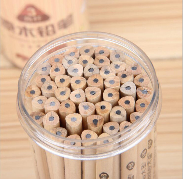 50Pcs/Lot Standard Triangular HB Pencils, non-toxic Sketching Original Wood pencils without Eraser, Office School Pencil