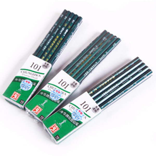 Drawing HB 2B pencil green pole stationery for children