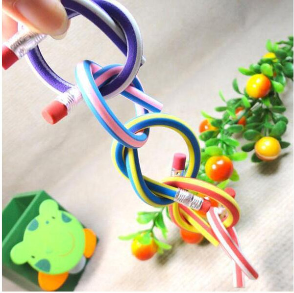 Colorful Flexible Bendy Pencils Popular Erasable Magic Soft Pencils Rubber Material 3B Hardness Nice Outlook Hot Sale