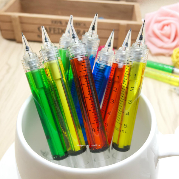 Student Cute Needle Tube Automatic Pencil 0.5 Syringe Activity Pencil 1Pc Needle Tube Syringe Shape Mechanical Pencil Office School