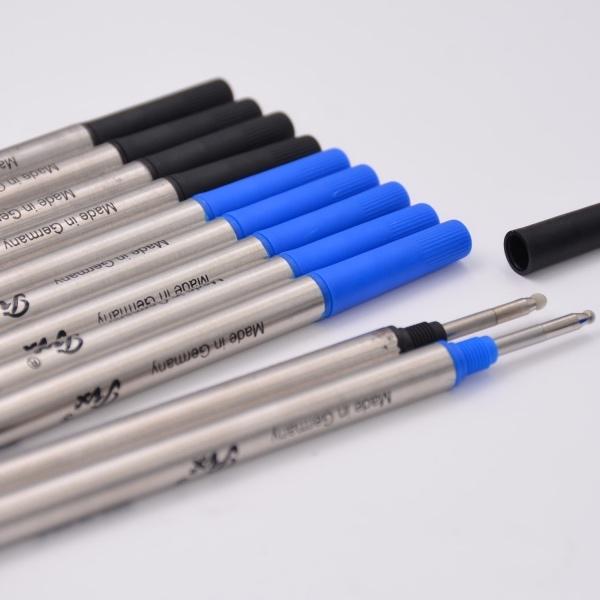 10pcs/lot MB High Quality Black or Blue Ink Refill Stationery 0.7mm Rollerball Pen Ink Refills For Writing