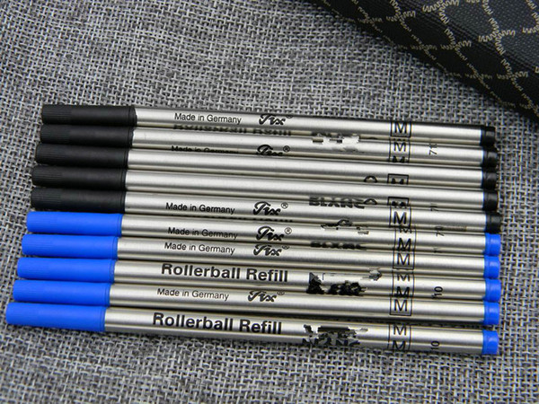 5pc black and 5pc blue office gift Supplies metal pen standard fit for rollerball pen Refills