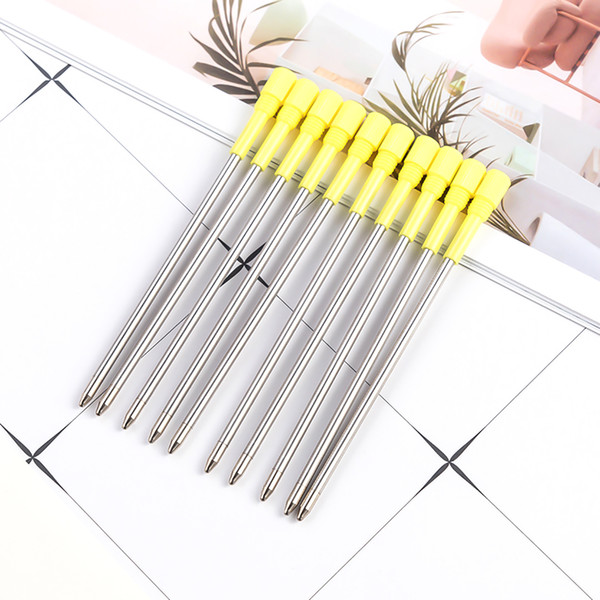 Wholesale Refill Ballpoint Pen Refill for Ballpoint Pen Blue and Black Ink Luxury Writing Smooth Pen accessories 82mm Metal Refills