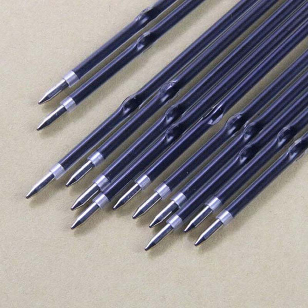 100pcs/lot 0.7mm Ballpoint Pen Refill Suitable for Retractable Pen Black/BlueRed ink High Quality Writing Pen Refills Stationary Papelaria